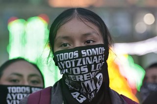 Archivo - September 26, 2025, Mexico, Cdmx, Mexico: In 2014, 43 students from the RAUL ISIDRO BURGOS Teachers' College in Ayotzinapa, Guerrero, were victims of enforced disappearance by local authorities, the military, and alleged drug traffickers. Today 