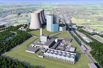 Planta de ciclo combinado de gas (CCGT) compatible con hidrógeno, de unos 850 megavatios (MW), en el emplazamiento de Voerde (Alemania)