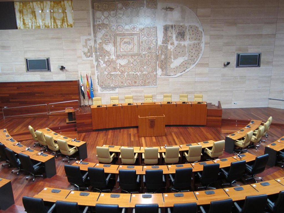 Archivo - Hemiciclo de la Asamblea de Extremadura