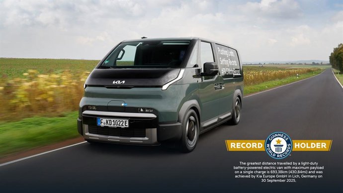The Kia PV5 Sets A GUINNESS WORLD RECORDS Title