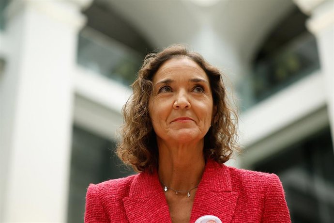 La concejala del Grupo Municipal Socialista de Madrid y Portavoz del Grupo, Reyes Maroto, durante un pleno extraordinario del Ayuntamiento de Madrid, en el Palacio de Cibeles, a 24 de octubre de 2025, en Madrid (España)