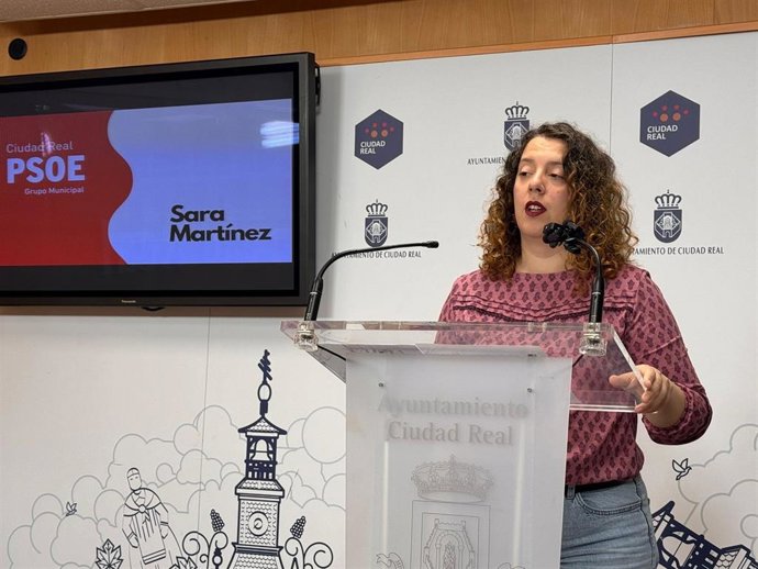 La portavoz del Grupo Municipal Socialista, Sara Martínez.