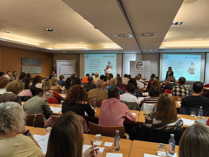 Jornada del sector de Sanidad de CSIF en Valladolid.