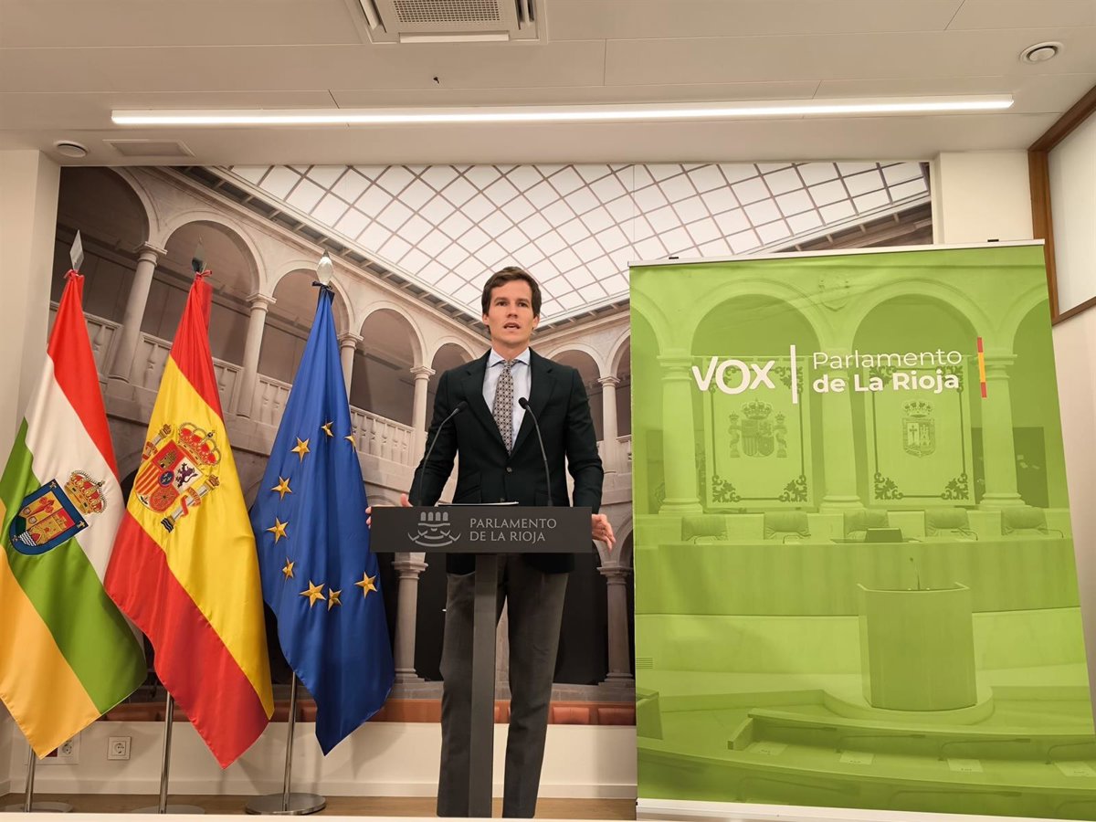 Vox enmienda los presupuestos de La Rioja 2026 porque  son despilfarradores y ajenos a la realidad