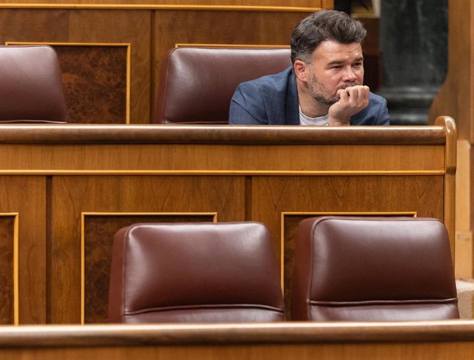 El portavoz de ERC en el Congreso, Gabriel Rufián.