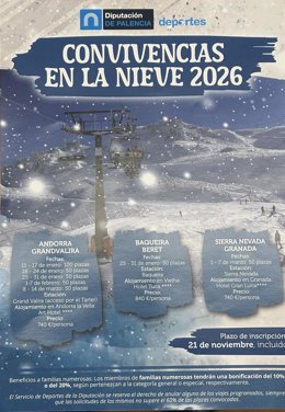 Programa 'Convivencia en la nieve' de Diputación de Palencia.