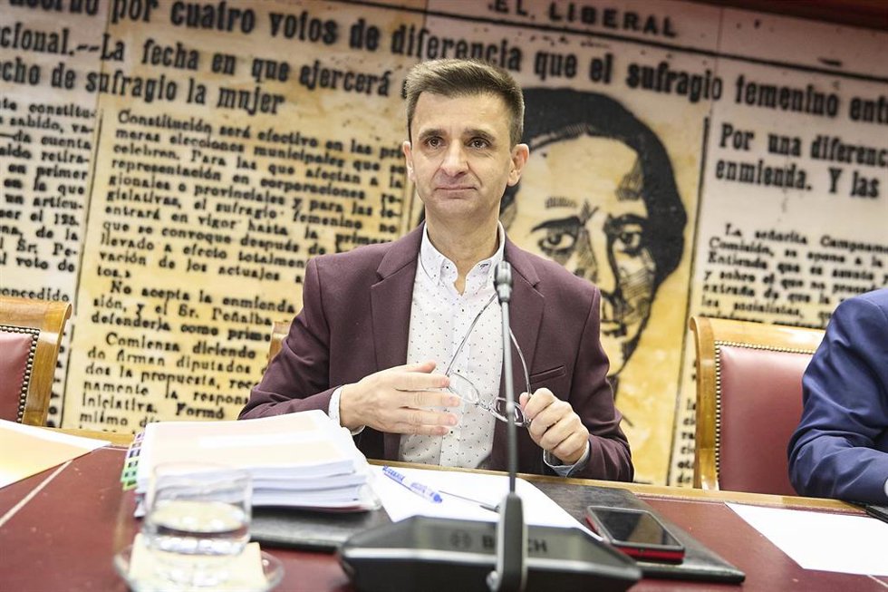 El presidente del Consejo de Administración de la Corporación RTVE y sus Sociedades, José Pablo López, comparece en la Comisión Mixta de Control Parlamentario de la Corporación RTVE y sus Sociedades, en el Congreso de los Diputados, a 28 de septiembre d