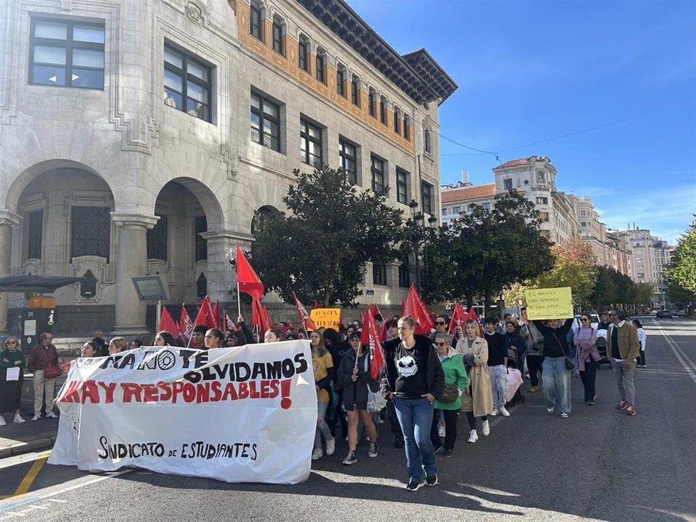 Mnaifestación contra el acoso escolar.