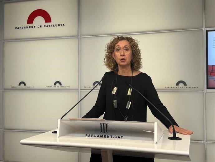 La portavoz de ERC en el Parlament, Esther Capella