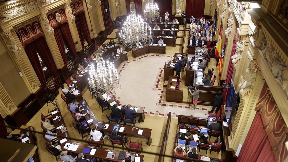Vista general del Parlament Balear, durante la segunda jornada del Debate de Política General, a 8 de octubre de 2025, en Palma de Mallorca, Mallorca, Baleares (España).