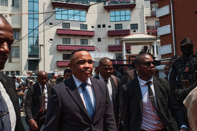 El nuevo presidente de Madagascar, Michael Randrianirina, durante su toma de posesión el 17 de octubre de 2025 en la capital, Antananarivo (archivo)