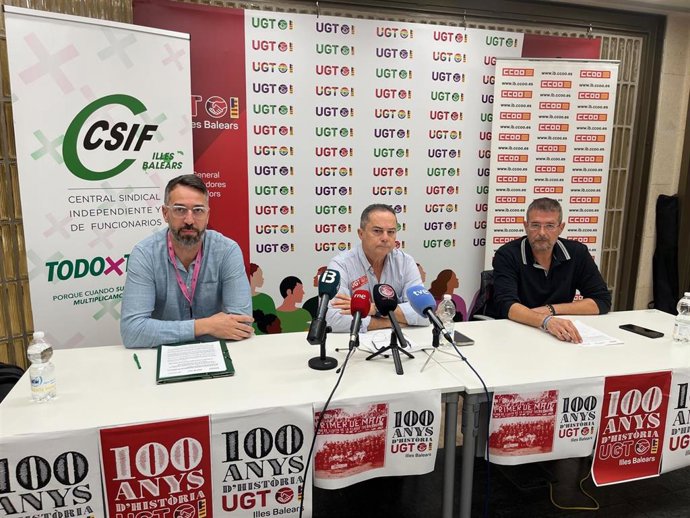 UGT, CCOO y CSIF iniciarán este jueves protestas para lograr subidas salariales en el sector público