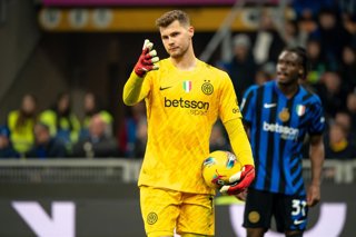 Archivo - Josep Martinez (FC Inter) during the Italian championship Serie A football match between FC Internazionale and AC Monza on 8 March 2025 at Giuseppe Meazza stadium in Milan, Italy - Photo Morgese-Rossini / DPPI