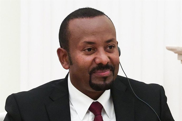 Archivo - El primer ministro de Etiopía, Abiy Ahmed, durante una reunión en el Kremlin en septiembre de 2025 con el presidente de Rusia, Vladimir Putin (archivo)