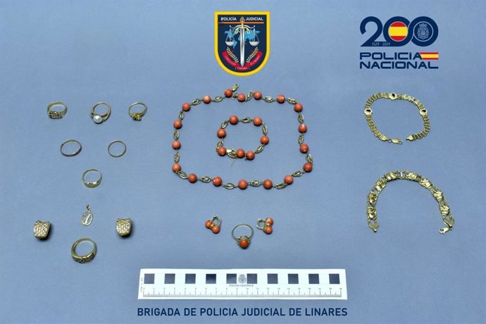 Piezas de  oro recuperadas