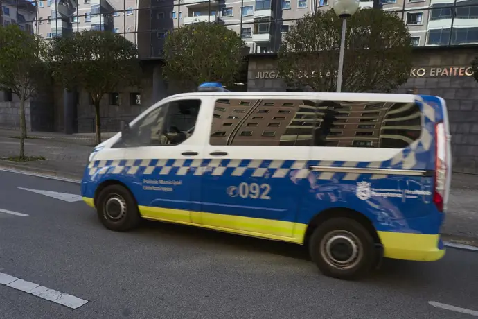 Un furgón de la Policía Municipal de Pamplona