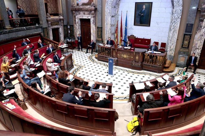 Imagen del pleno ordinario de octubre 2025 celebrado en el Ayuntamiento de València durante el que no ha prosperado la ordenanza reguladora de la ZBE.