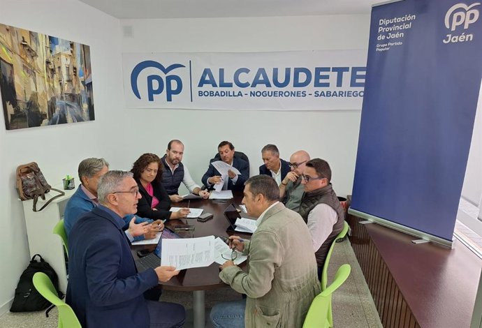 Encuentro comarcal del grupo del PP en la Diputación de Jaén.