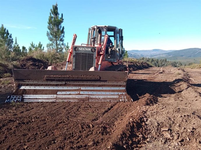 Archivo - Tareas de prevención de incendios forestales en Ourense
