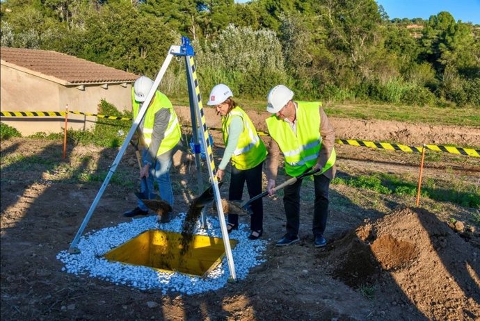 La consellera Sílvia Paneque, en la depuradora de Vila-rodona