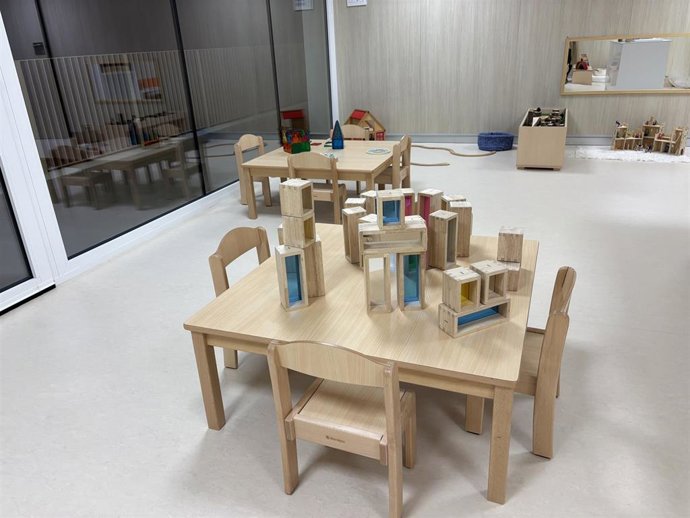 Aula de la 'escoleta' de Sant Rafel.