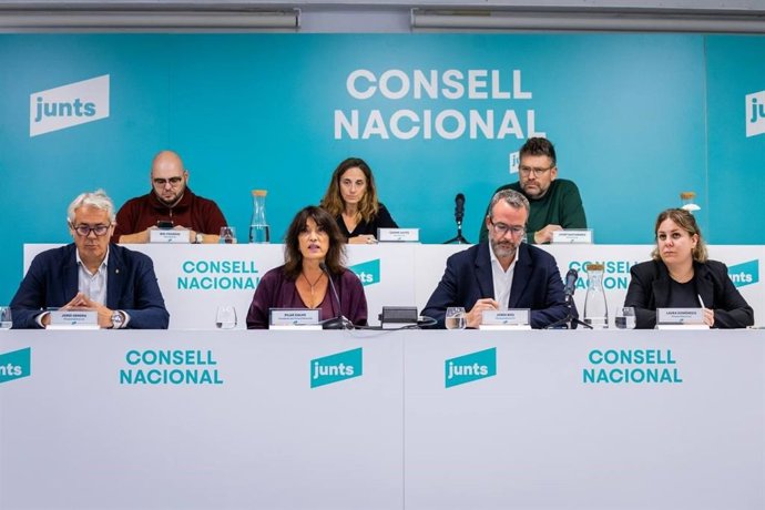 El Consell Nacional de Junts reunido este martes para validar la propuesta de consulta a la militancia