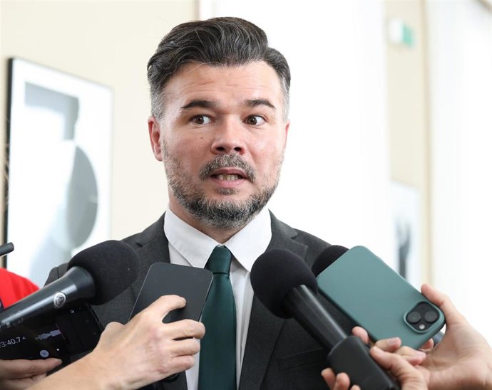 El portavoz de ERC en el Congreso, Gabriel Rufián