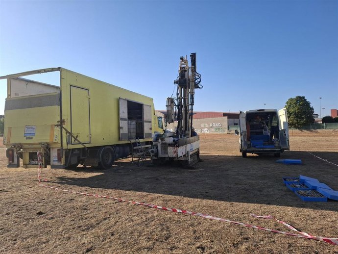Terreno en el que se ubicará la futura Facultad de Medicina de la ULE, donde se abordan los estudios geotécnicos del terreno.