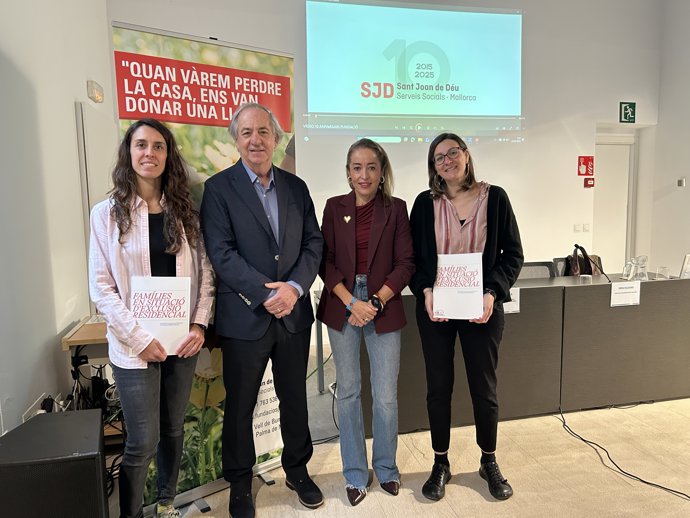 Presentación del estudio 'Familias en situación de exclusión residencial' elaborado por la Fundació Sant Joan de Déu Mallorca.