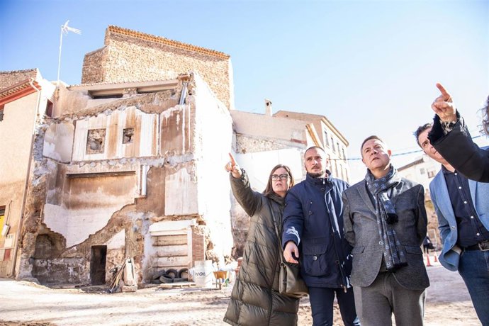 Archivo - El presidente de Castilla-La Mancha, Emiliano García-Page, en Letur