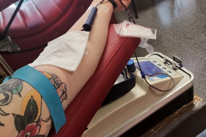 Donante de sangre en Canarias