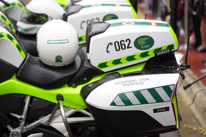 Archivo - Imagen de archivo de motos de la Guardia Civil.