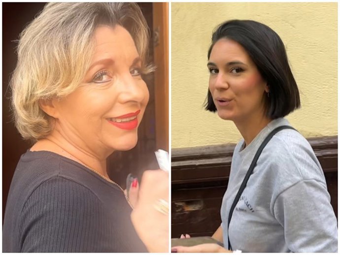 María José García y Sarama Terrón, madre y novia de Antonio Tejado