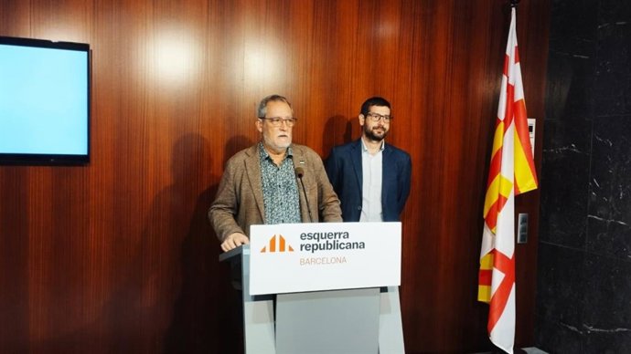 Els consellers d'ERC a l'Ajuntament de Barcelona, Jordi Coronas i Jordi Castellana
