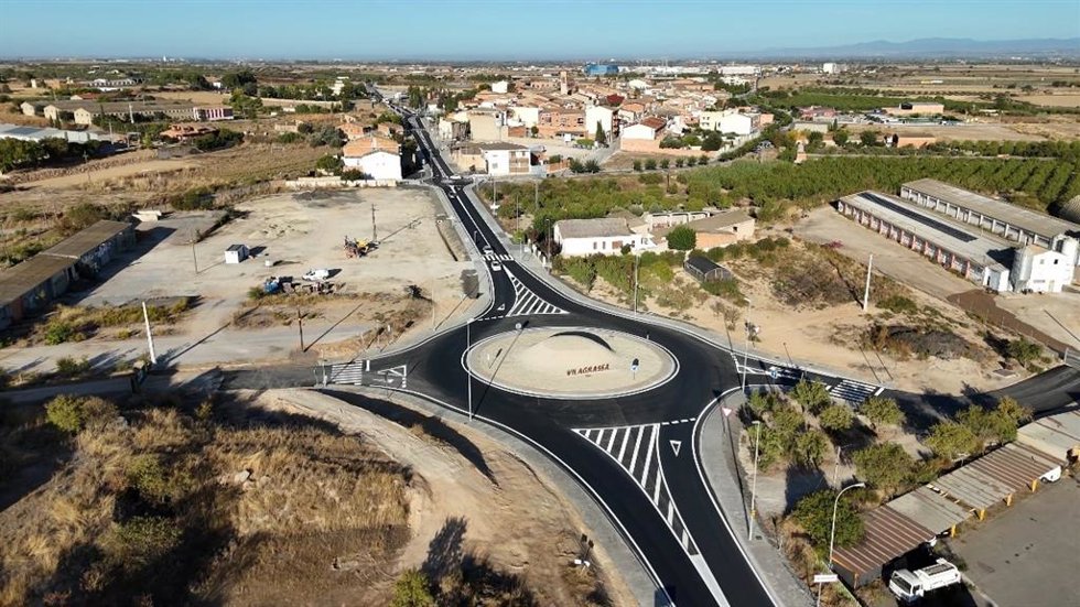 Vista general travesía de Vilagrassa finalizada