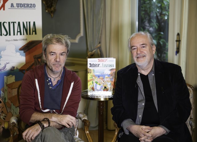 FabCaro y Didier Conrad firman Astérix en Lusitania