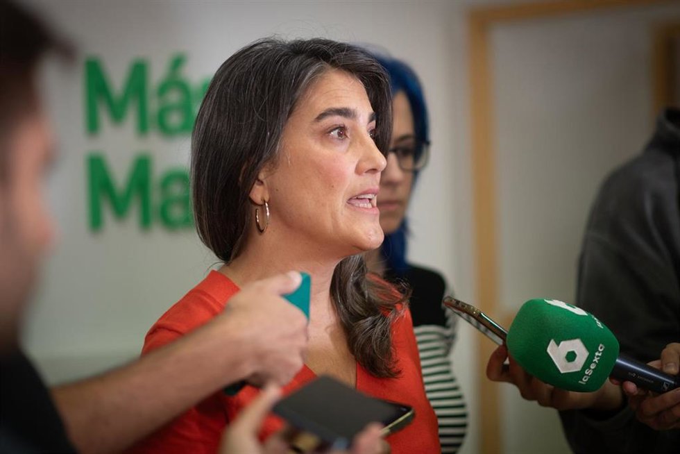 La portavoz del grupo parlamentario de Más Madrid en la Asamblea de Madrid, Manuela Bergerot.