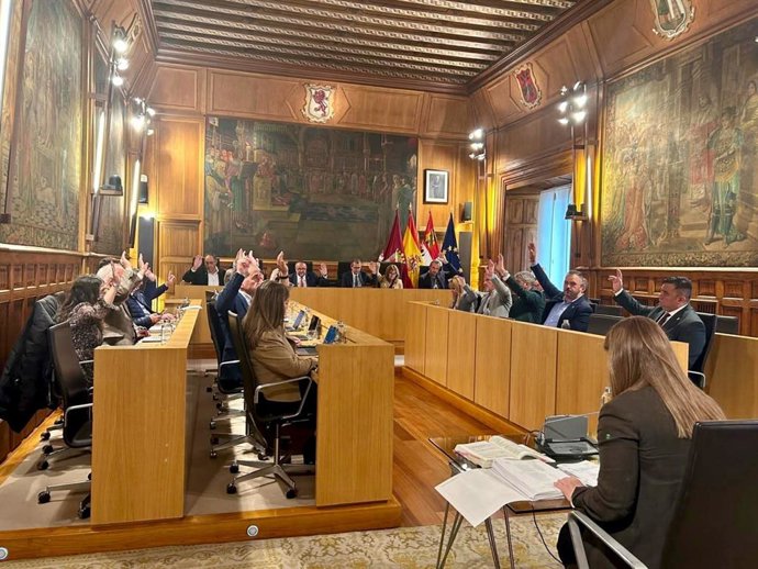 Imagen del pleno ordinario de la Diputación de León celebrado este miércoles.