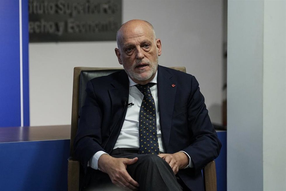 Archivo - Javier Tebas, presidente de LaLiga, en una imagen de archivo