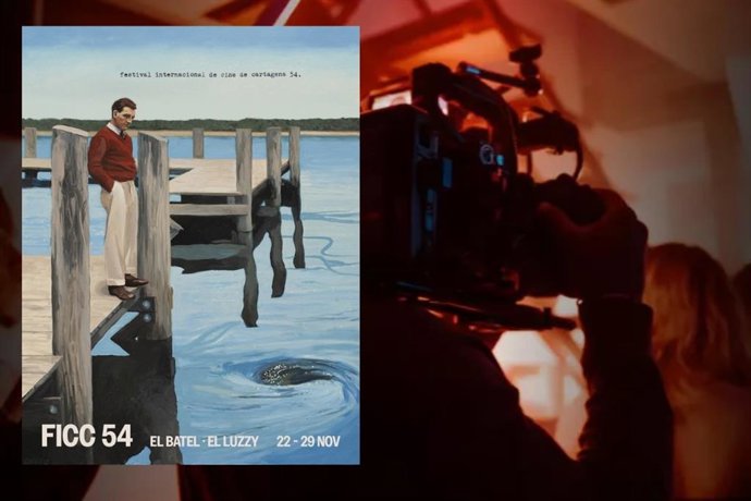 Cartel de la quincuagésima cuarta edición del Festival Internacional de Cine de Cartagena (FICC)