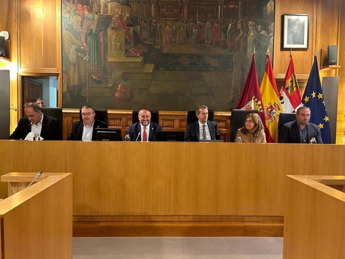 Imagen del pleno de la Diputación de León celebrado este miércoles.