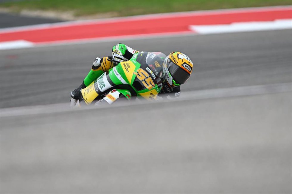 Archivo - El piloto suizo de Moto3 Noah Dettwiler, del CIP Green Power, en el Gran Premio de Las Américas 2024.