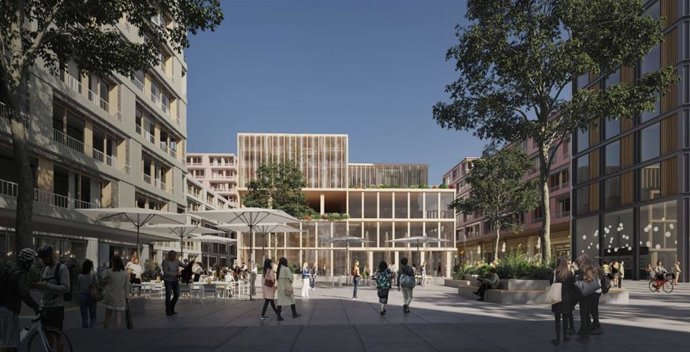 El proyecto para transformar Roca en un nuevo barrio incluye plazas, zonas peatonales, comerciales y estanciales.