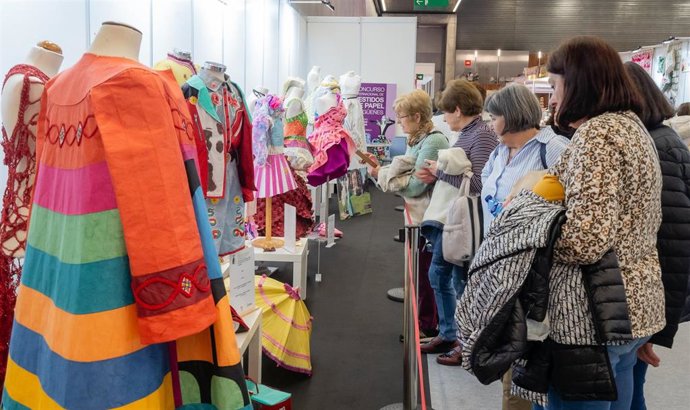 Stand de  Vestidos de Papel de Güeñes en la anterior edición de Tendencias Creativas.