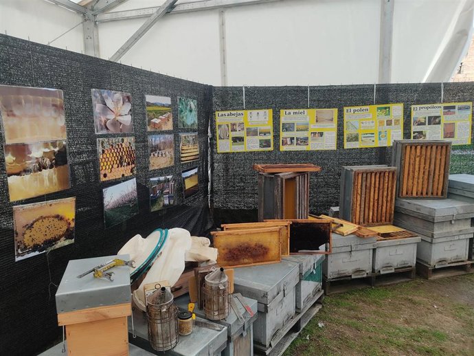 Exposición de aperos apícolas.