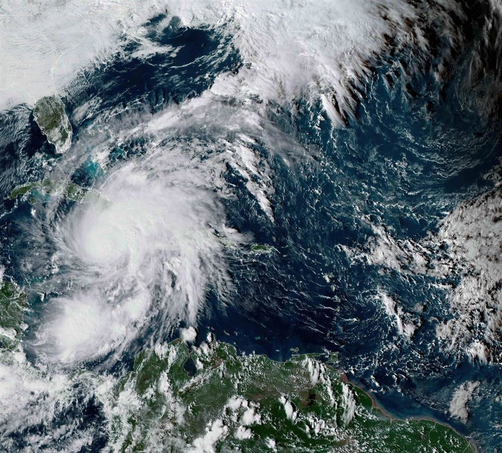 Vista por satélite del huracán 'Melissa' a su paso por el Caribe