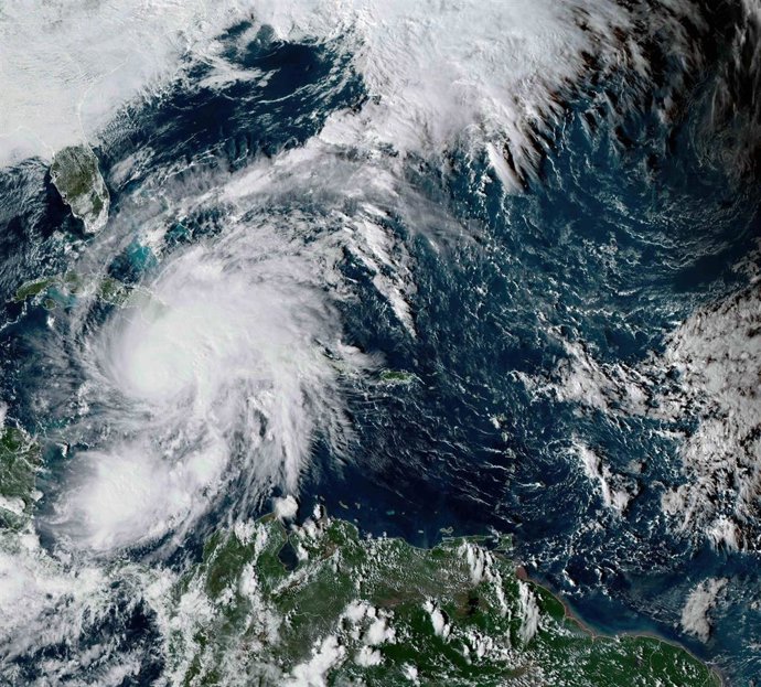 Vista por satélite del huracán 'Melissa' a su paso por el Caribe