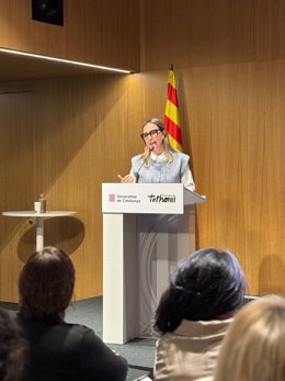 Eva Menor durante el encuentro