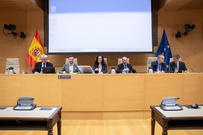 Diego Rubio, director del gabinete de Presidencia del Gobierno, compareciendo ante la Comisión Mixta de Seguridad Nacional