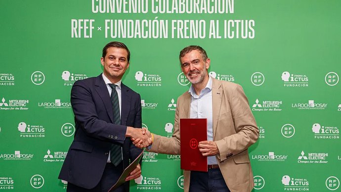 Acuerdo de colaboración entre la RFEF y la Fundación Freno al Ictus.